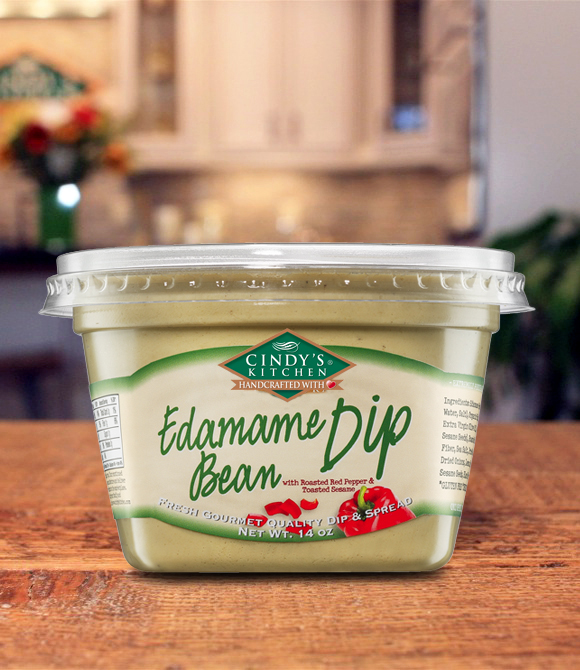 Edamame Bean Dip with Roasted Red Peppers & Toasted Sesame Logo
