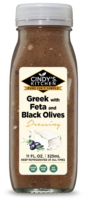 Greek with Feta and Black Olives Logo